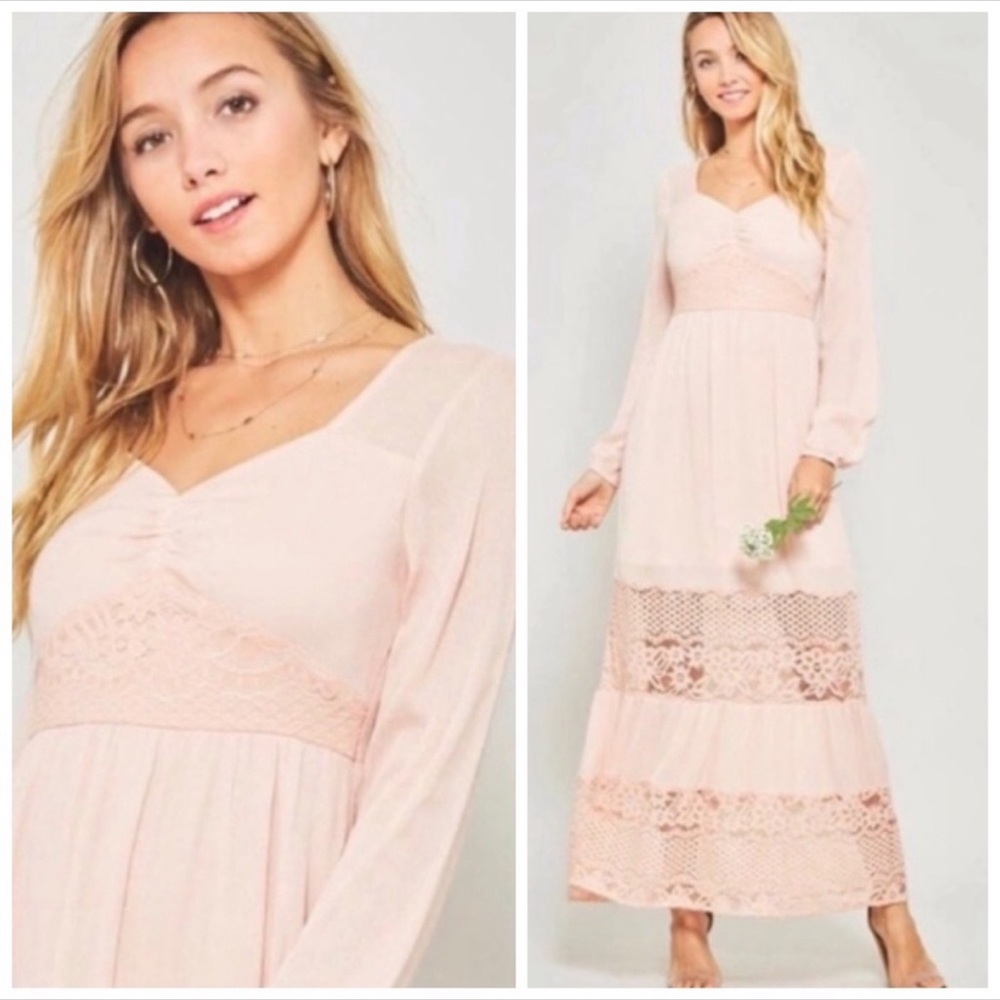 Peach boho dress - Picture 2 of 5